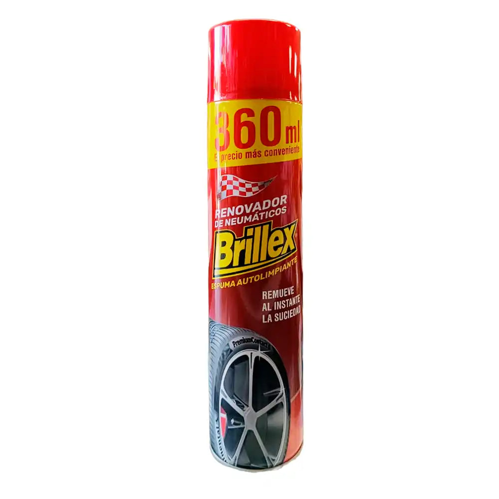 Renovador de neumáticos aerosol 360 cc. Brillex