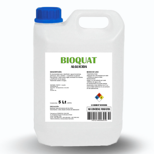 Alguicida 5 Lts. Bioquat