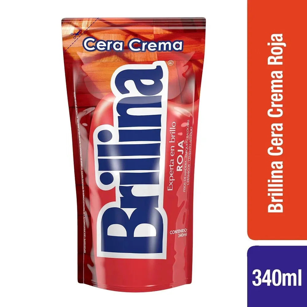 Cera crema brillina roja 340 ml. Virginia