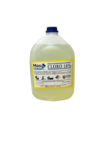 Cloro liquido 10% 5 Lt. MaxClean