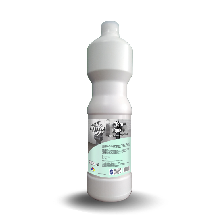 Cloro liquido 5% 900 cc. CAVA