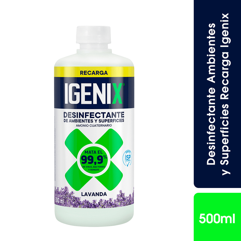 Desinfectante recarga 500 ml. Igenix