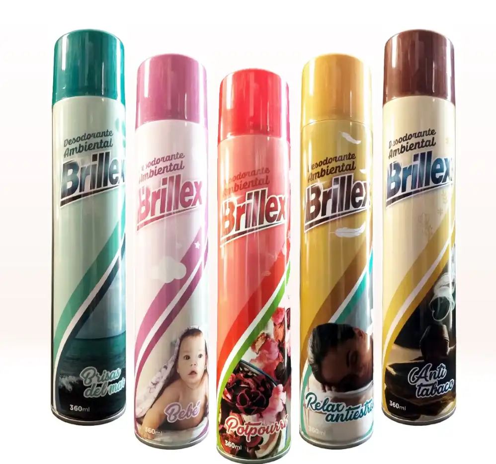 Desodorante ambiental variedades 360 cc. Brillex
