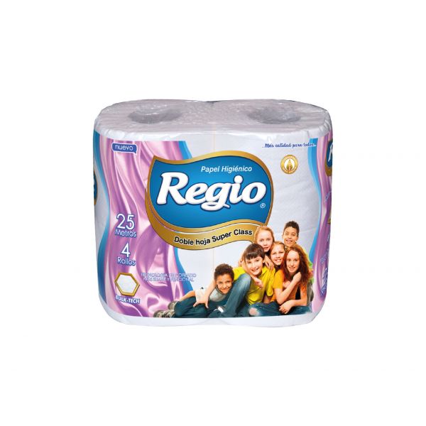 Higiénico doble hoja 4x25 mts. REGIO