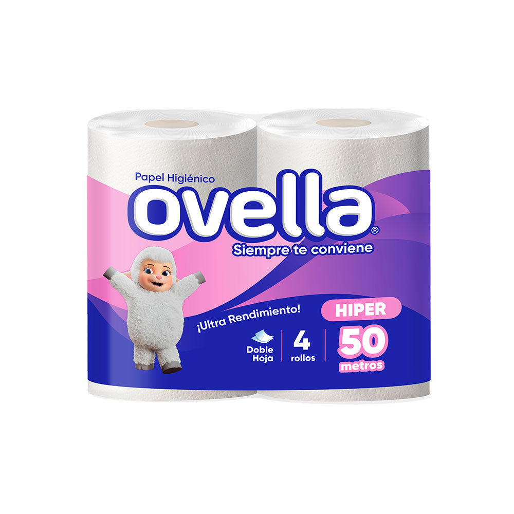 Higiénico doble hoja 4x50 mts. OVELLA