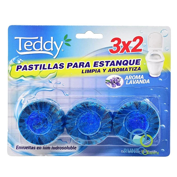 Pastillas inodoro pack 3 Unds. TEDDY