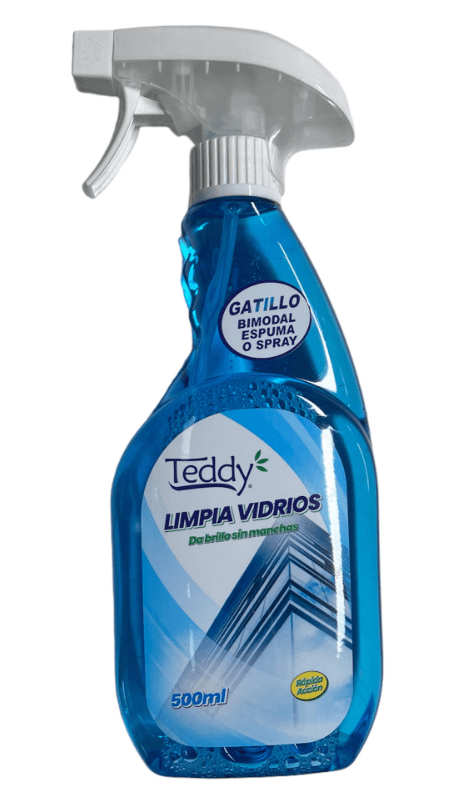 Limpia vidrios con gatillo 500 ml. TEDDY